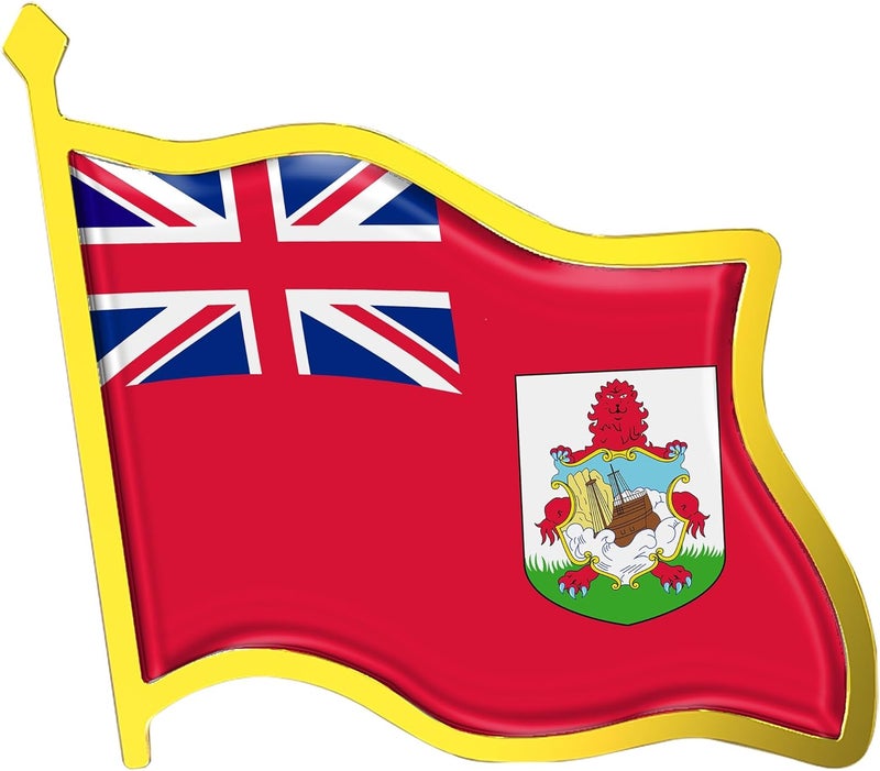 Ababyyan Bermuda Flag Lapel Pin - Enamel Metal National Badge | World Travel Souvenir Gifts for Men & Women | Country Flag Patriotic Brooch Bulk Pack of Pins for Hat, Tie, Clothes, Backpack (1pc) - Image 1
